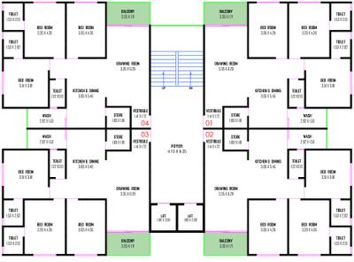 Project Image of 1071.33 - 1708.66 Sq.ft 3 BHK Apartment for buy in V Vrundavan Sky