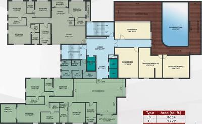 Project Image of 2751.0 - 4044.0 Sq.ft 4 BHK Apartment for buy in Ramsnehi Unimark Tower