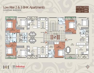 Project Image of 800.0 - 2492.0 Sq.ft 2 BHK Apartment for buy in SS Infinitus Apartments