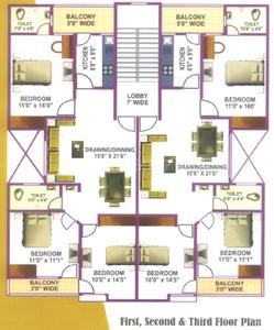 Project Image of 0.0 - 1300.0 Sq.ft 3 BHK Apartment for buy in Mahendra Plaza