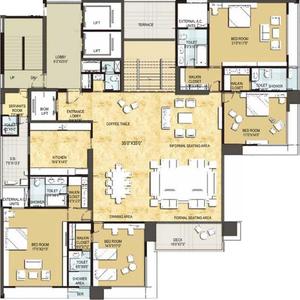 Project Image of 0.0 - 6500.0 Sq.ft 4 BHK Apartment for buy in National Vivant Lifestyle