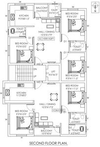 Sai Padhmavathy Flats Padhmavathy Flats Cluster Plan for 2nd Floor 1