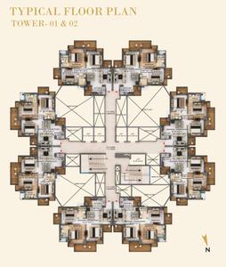 Project Image of 1572.0 - 2185.0 Sq.ft 3 BHK Apartment for buy in RG Pleiaddes