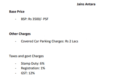 Project Image of 457.0 - 837.0 Sq.ft 1 BHK Apartment for buy in Jain Antara