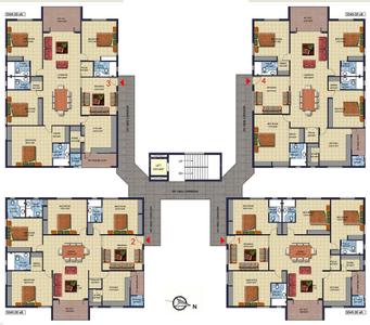 Project Image of 3045.0 - 3545.0 Sq.ft 3.5 BHK Apartment for buy in Sri Fortune Enclave