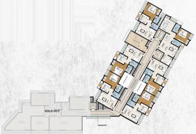 Project Image of 410.81 - 593.0 Sq.ft 1 BHK Apartment for buy in Larkins Nest