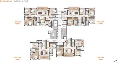 Project Image of 1934.0 - 2570.0 Sq.ft 3 BHK Apartment for buy in Concorde Eleve