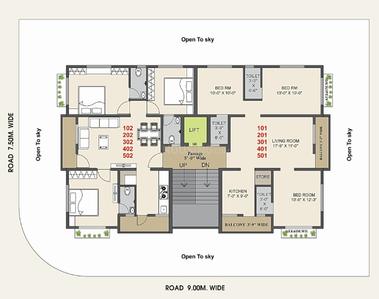 Project Image of 170.79 - 597.87 Sq.ft 1 RK Apartment for buy in Sanvi Swarup
