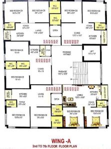 Project Image of 286.86 - 315.92 Sq.ft 2 BHK Apartment for buy in DK City One World Wing A