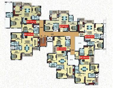 Project Image of 955.0 - 1385.0 Sq.ft 2 BHK Apartment for buy in Jamals Caladium