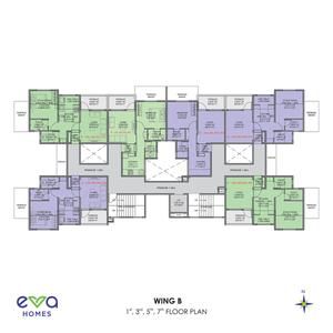 Project Image of 437.0 - 639.27 Sq.ft 1 BHK Apartment for buy in Eva Homes
