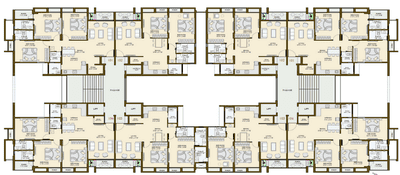 Nagjua The Park Block F1 Cluster Plan from 1st to 2nd Floor 2