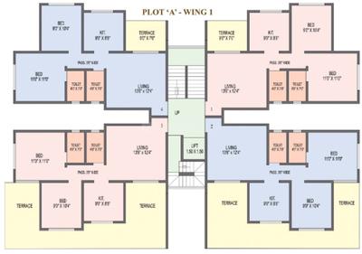Project Image of 332.0 - 456.0 Sq.ft 1 BHK Apartment for buy in SCGK Royal Castle Building 1 3 4 5
