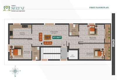 Project Image of 0.0 - 1271.0 Sq.ft 3 BHK Apartment for buy in Vesta Serene