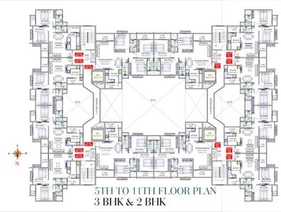 Project Image of 1210.0 - 1625.0 Sq.ft 2 BHK Apartment for buy in Maharshee Nakshatra Apartment