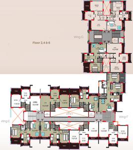 Project Image of 290.0 - 461.0 Sq.ft 1 BHK Apartment for buy in Rattan Galaxy Wing E F And G