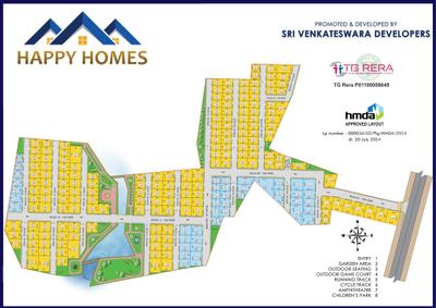 Project Image of 1313.95 - 3329.92 Sq.ft Residential Plot Plot for buy in Happy Homes By Svd