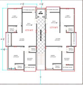 VSM Siri Meadows Soubhagya Meadows Cluster Plan from 1st to 5th Floor 1