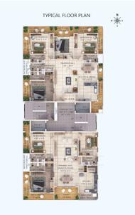 Project Image of 2516.0 - 2960.0 Sq.ft 3 BHK Apartment for buy in Anjaneya Bliss