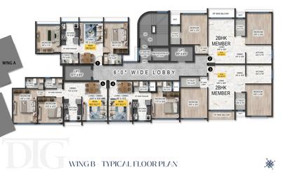 Project Image of 351.0 - 1010.0 Sq.ft 1 BHK Apartment for buy in Dhariwal DTG Ashford