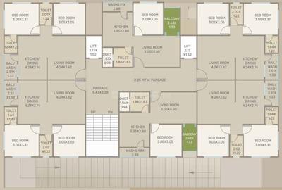 Project Image of 294.29 - 586.09 Sq.ft 1 RK Apartment for buy in Satsang Residency