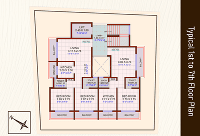 Project Image of 735.0 - 970.0 Sq.ft 1 BHK Apartment for buy in Noble Kubra Heights