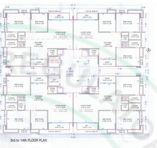 Project Image of 0.0 - 1079.73 Sq.ft 3 BHK Apartment for buy in Alpha Gold
