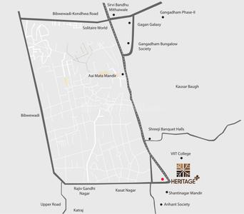 Project Image of 1000 Sq.ft 2 BHK Apartment / Flat for sale in Kondhwa Budruk for Rs. 11500000