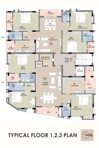 Project Image of 1280.29 - 1553.12 Sq.ft 3 BHK Apartment for buy in Dhurga Sanam