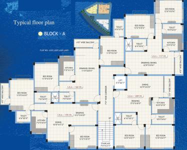 Project Image of 1100.0 - 1653.0 Sq.ft 2 BHK Apartment for buy in Dream Gagani Residency