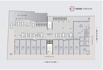 Project Image of 747.88 - 886.41 Sq.ft 3 BHK Apartment for buy in Siddhi Buildcon Noble Central