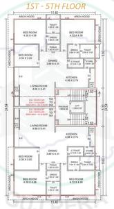 Project Image of 0.0 - 1232.68 Sq.ft 3 BHK Apartment for buy in Arka Aria