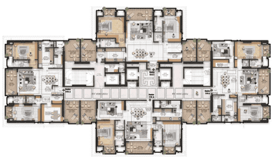Project Image of 2324.79 - 2830.05 Sq.ft 4 BHK Apartment for buy in Nav Nirman Crystal Manor