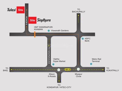 Project Image of 0.0 - 1219.98 Sq.ft 2 BHK Apartment for buy in Sri Lakshmi Sln S Sindhura