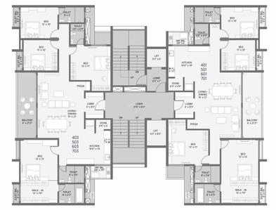 Project Image of 925.0 - 3920.0 Sq.ft 1 BHK Apartment for buy in Dream World Phase I