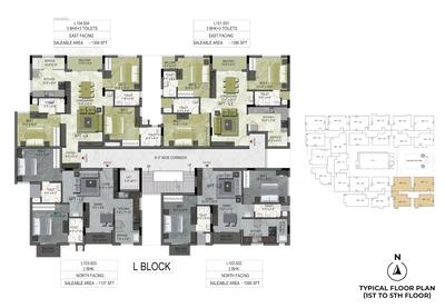 Project Image of 977.0 - 1420.0 Sq.ft 2 BHK Apartment for buy in LML Luxe One