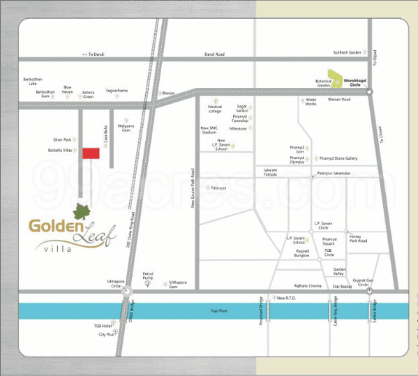 Victoria Golden Leaf Villa Location Plan 1
