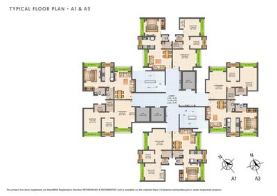 Project Image of 0.0 - 430.02 Sq.ft 1 BHK Apartment for buy in Raunak Bliss B4