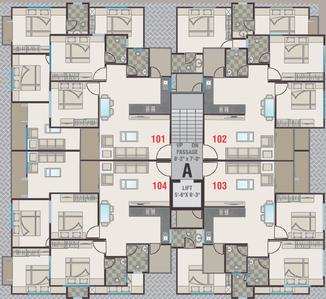 Project Image of 1050.0 - 1450.0 Sq.ft 2 BHK Apartment for buy in Rushabh Attic