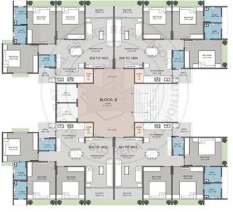 Project Image of 603.21 - 859.93 Sq.ft 2 BHK Apartment for buy in R J Radhe Elysium