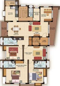 Project Image of 2376.0 - 2400.0 Sq.ft 3 BHK Apartment for buy in Srivari Saket