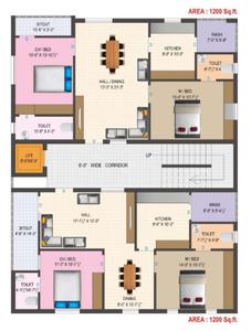 Project Image of 0.0 - 1200.0 Sq.ft 2 BHK Apartment for buy in NR Nidhyanidhi Enclave