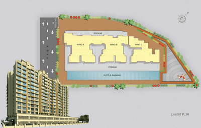 Project Image of 498.05 - 802.56 Sq.ft 1 BHK Apartment for buy in DSS Mahavir Galaxy