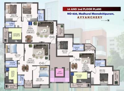 Project Image of 1055.0 - 1098.0 Sq.ft 2 BHK Apartment for buy in Sabhari Shaastha Apartment