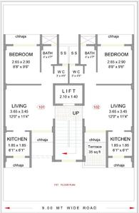 Project Image of 406.0 - 432.0 Sq.ft 1 BHK Apartment for buy in Pacific Gokul Dham
