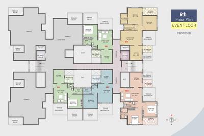 Project Image of 380.29 - 560.15 Sq.ft 1 BHK Apartment for buy in MKR Bhagirati Gloria