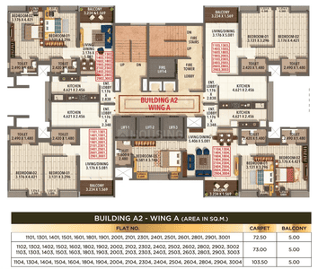 Project Image of 780.38 - 1114.06 Sq.ft 2 BHK Apartment for buy in Kumar Parc Residences A2
