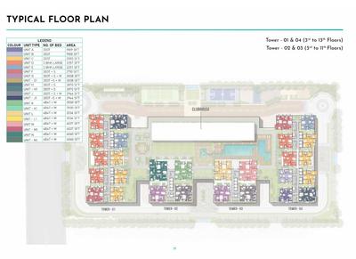 Project Image of 1987.99 - 4059.93 Sq.ft 3 BHK Apartment for buy in Prestige Clairemont