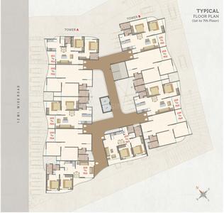 Project Image of 596.54 - 730.0 Sq.ft 2 BHK Apartment for buy in Pushp Heights II