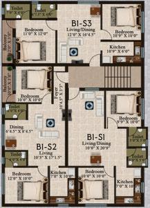 Project Image of 745.0 - 915.0 Sq.ft 2 BHK Apartment for buy in Golden Shri Vaaru